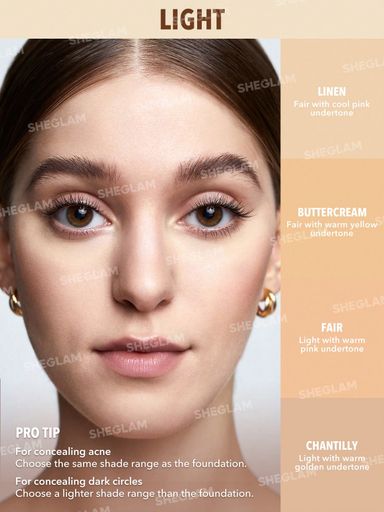 SHEGLAM Perfect Skin High Coverage Concealer - Fair