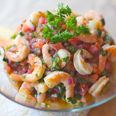 TOSTADA DE CEVICHE DE CAMARÓN