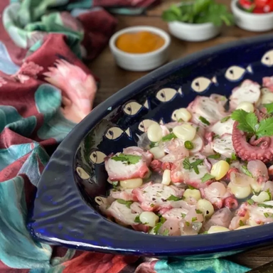 TOSTADA DE CEVICHE DE PULPO