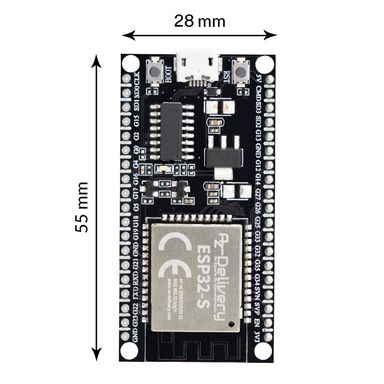 ESP32S NodeMCU Module WLAN WiFi Dev Kit C Development Board with CH340 (successor to ESP8266) compatible with Arduino