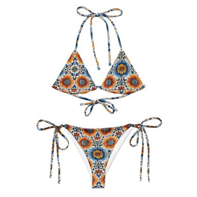 Rich Flower String Bikini 