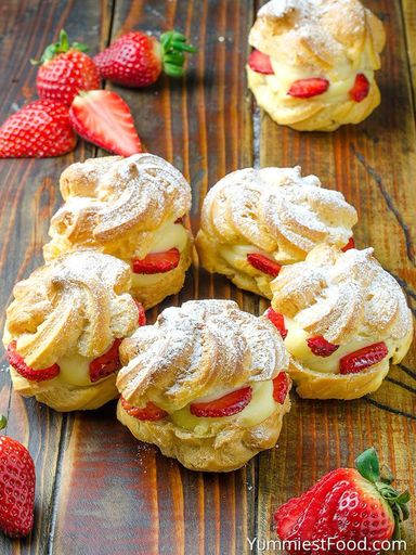 Strawberry Cream Puffs