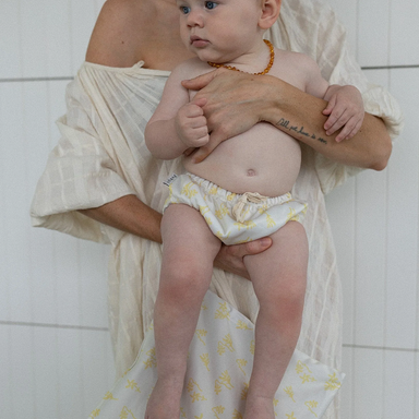 Reusable swim diapers - Lemon floral