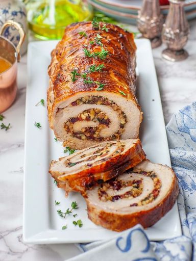 Apple & Bacon Stuffed Pork Loin