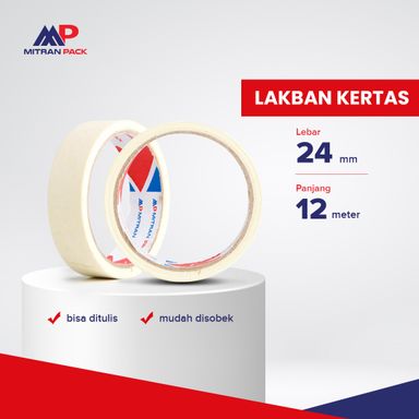 Mitran Pack - Masking Tape 24 mm / 48 mm x 12 meter