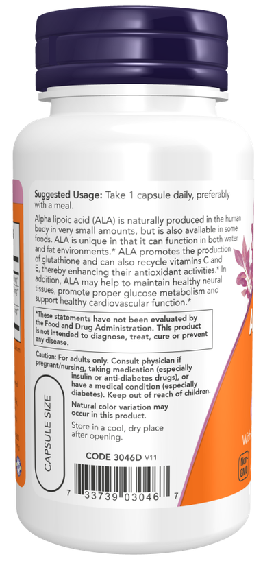 Alpha Lipoic Acid, Extra Strength 600 mg