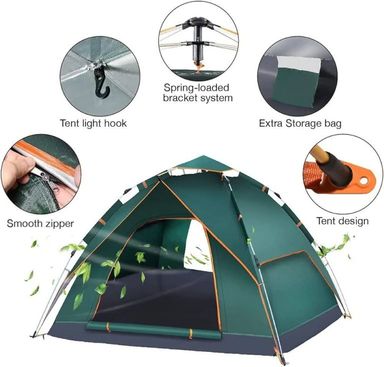 UPGRADE AUTO 2 LAYER CAMP TENT CT40