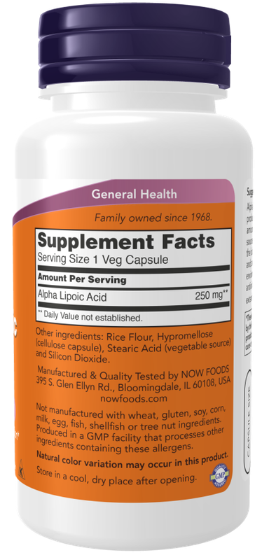 Alpha Lipoic Acid 250 mg
