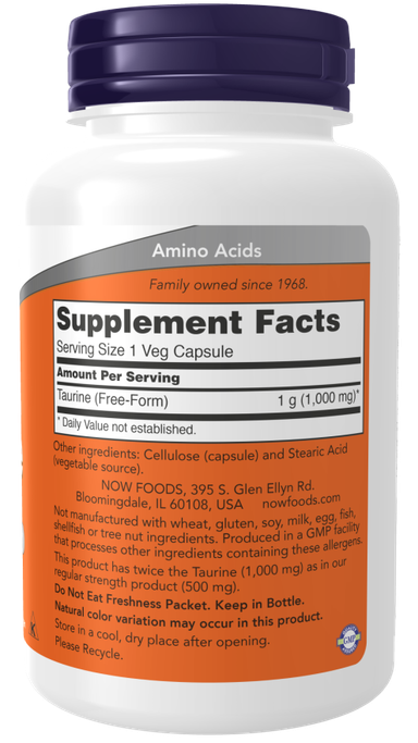 Taurine, Double Strength 1000 mg