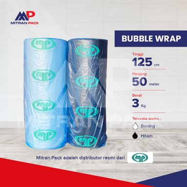 Muliapack - Bubble Wrap 125 cm x 50 meter x  3,2 - 3,3 kg
