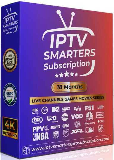 18 Month for 2 Device Premium IPTV SMARTERS PRO SUBSCRIPTION