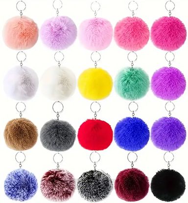 Puff Ball Keychain