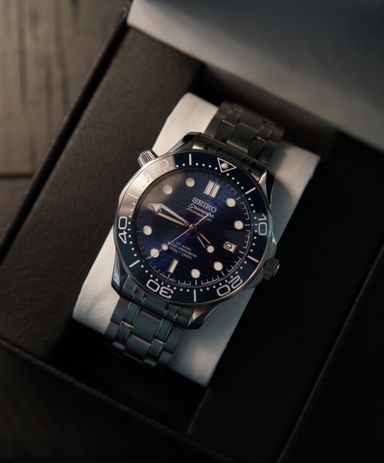 Seiko 'Seamaster' Mod Blue