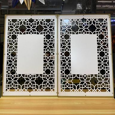 IRON WALL DECORATION ALLAH MUHAMMAD AAM555 (2 PC)