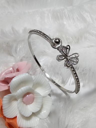 Butterfly Silver Stone Bracelet