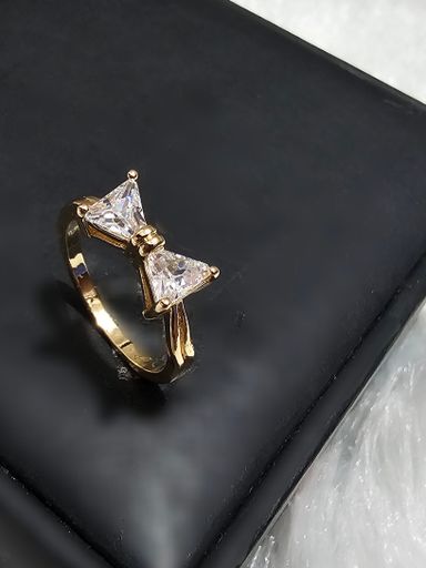 SS AD White Stone Rings