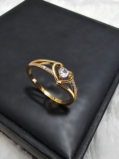 SS AD White Stone Rings 