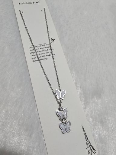 SS Stone Silver Pendent Necklace