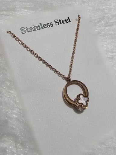 SS Rose Gold Pendent Chain