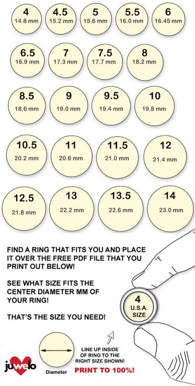 SS AD White Stone Rings 