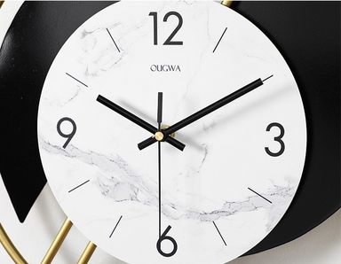 CLOCK IRON WALL DECORATION A2360