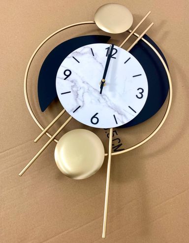 CLOCK IRON WALL DECORATION A2360