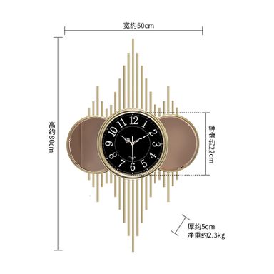 CLOCK IRON WALL DECORATION A2396 AS116