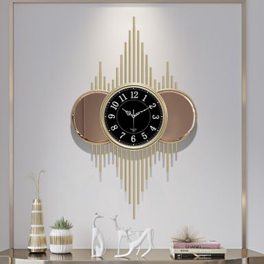 CLOCK IRON WALL DECORATION A2396 AS116