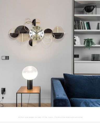 CLOCK IRON WALL DECORATION A2320