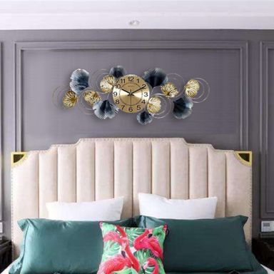 CLOCK IRON WALL DECORATION A0836