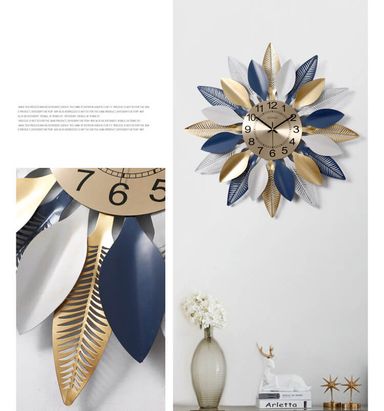CLOCK IRON WALL DECORATION A2039