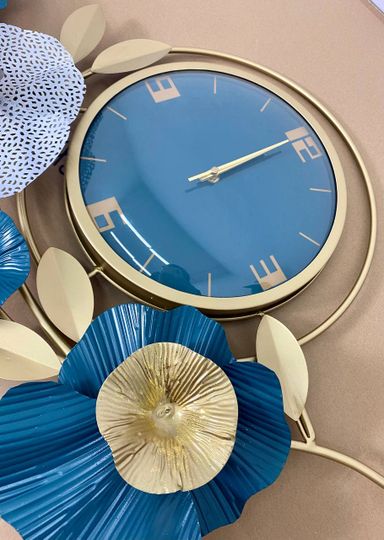 CLOCK IRON WALL DECORATION A2106
