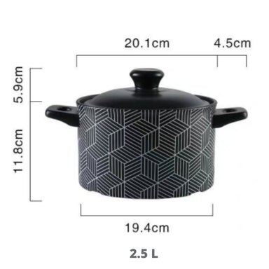 CERAMIC IRON CAST COOKING POT 