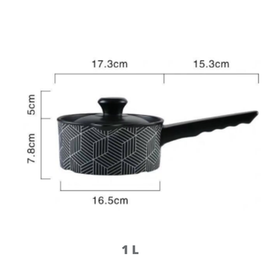 CERAMIC IRON CAST COOKING POT 