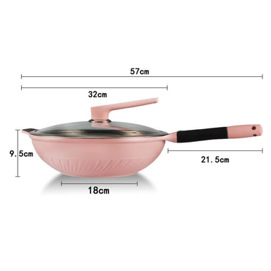 NON STICK WOK PINK EDITION 32CM