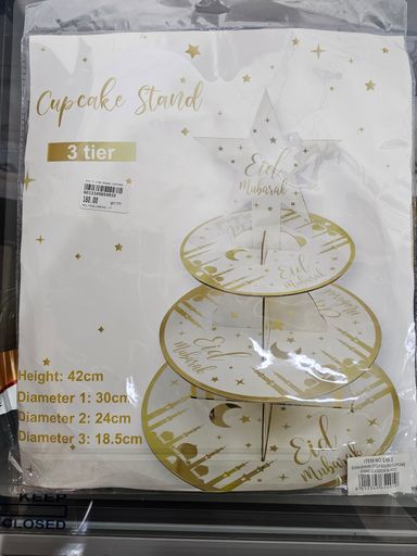 Eid 3 Tier Round Cupcake Stand