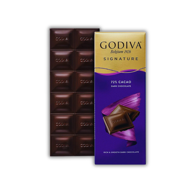 Godiva Belgium 72% Cocoa Dark Chocolate 90g