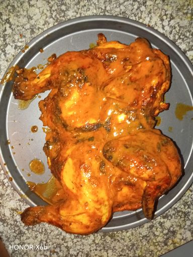 Periperi full chicken with chips
