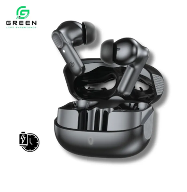 Visit the GREEN life experience Green Airbeat-520 Dual Mic ENC Earbuds | 30 Hours Of Playtime | IPX4 Rated | Dual Mic | 6 Hours Of Single Playtime | 13mm Driver | Type-c Charging | Wireless Version 5.4 | 6 Months Warranty