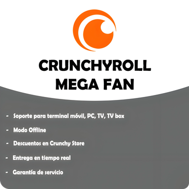 Crunchyroll Mega Fan - Cuenta Privada