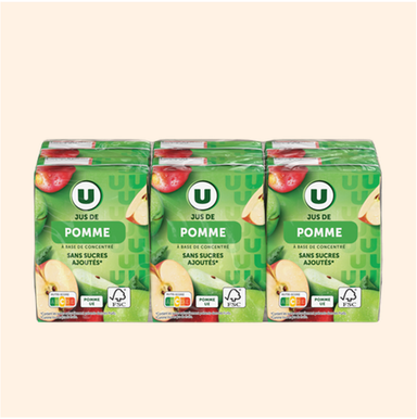 U Pur Jus de Pomme Bio 6x20cl