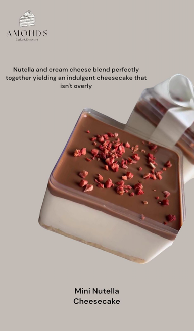 Mini Nutella Cheesecake ( for 1 person )