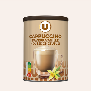 U Cappuccino Saveur Vanille Mousse Onctueuse 250g