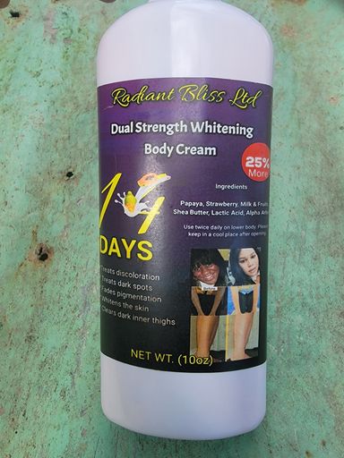 Dual Strength  Whitening Body Cream 8oz