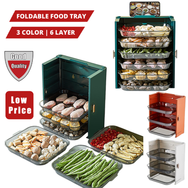 FOLDABLE 6 LAYER FOOD TRAY