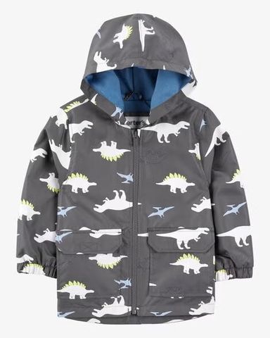 Dinosaur Color Changing Rain Jacket (12mths to Kid-14)