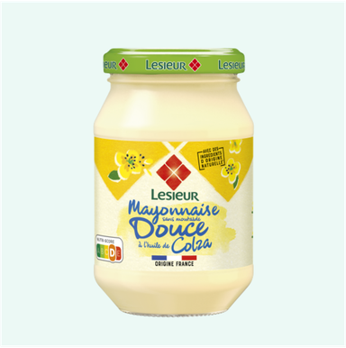 Lessieur Mayonnaise Douce Sans Moutarde à l'Huile de Colza 235g