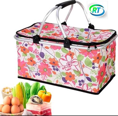 Collapsible Insulated Picnic Basket – Keep Your Food Fresh Anywhere! 🧺❄️
