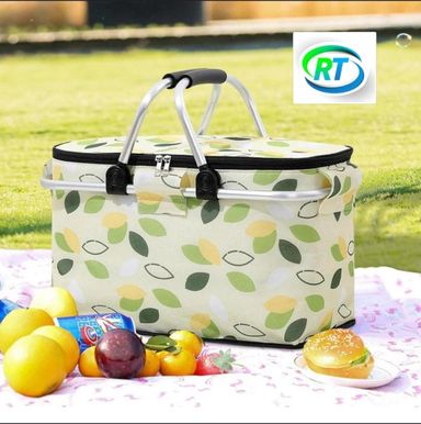 Collapsible Insulated Picnic Basket – Keep Your Food Fresh Anywhere! 🧺❄️