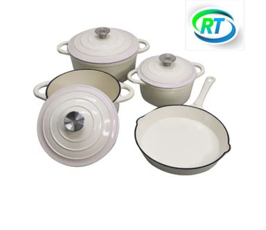 7-Piece Cast Iron Cookware Set – Durable & Versatile Kitchen Essentials 🍳🔥